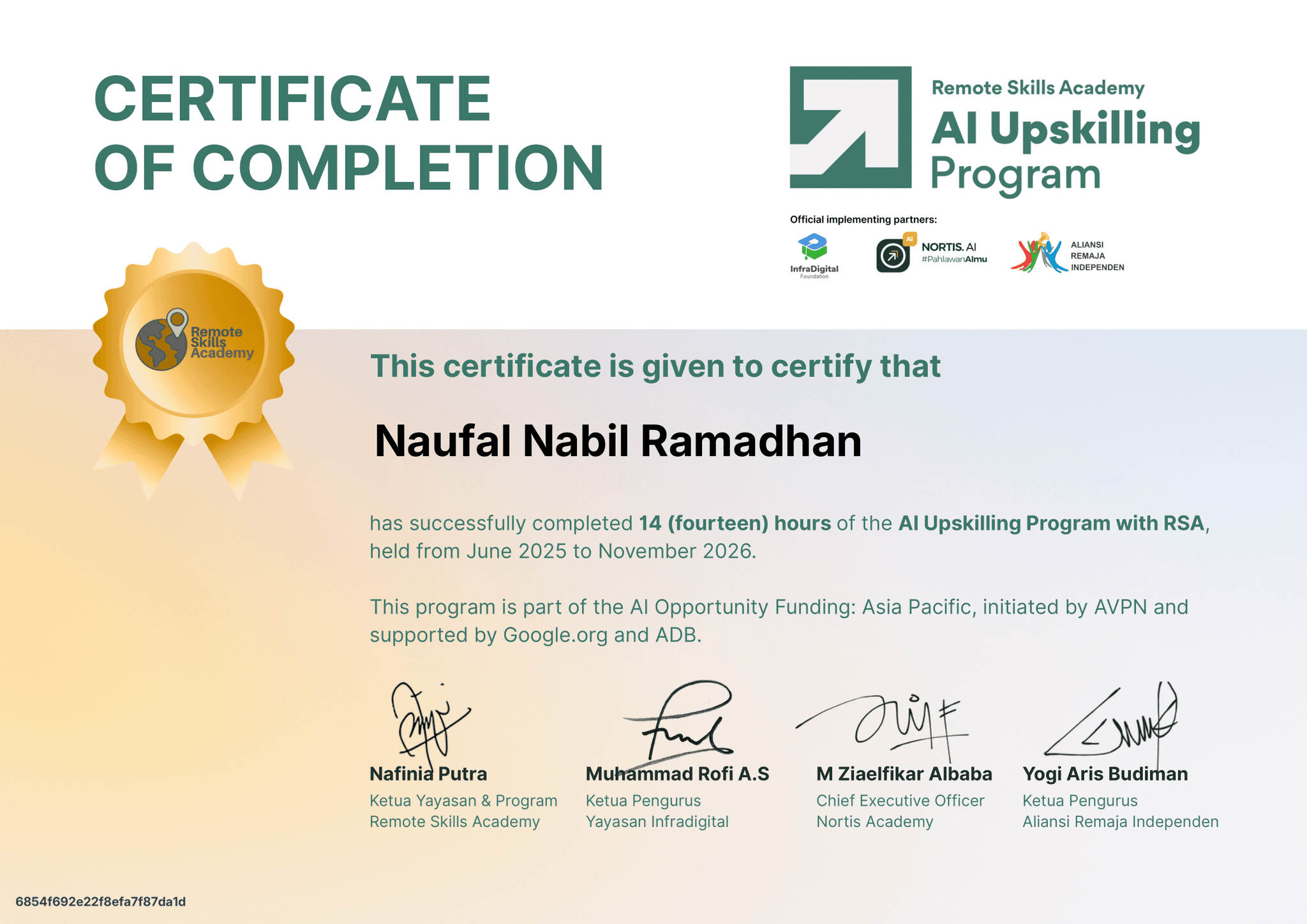 AI Upskilling Program with RSA